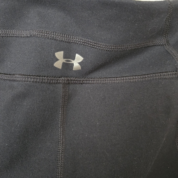 Under Armour Heat Gear Leggings sz Small Black/Gray - Picture 3 of 5
